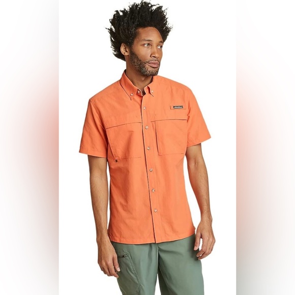 Eddie Bauer Other - NWT Eddie Bauer Men's Ripstop Guide Short-Sleeve Shirt Size Large